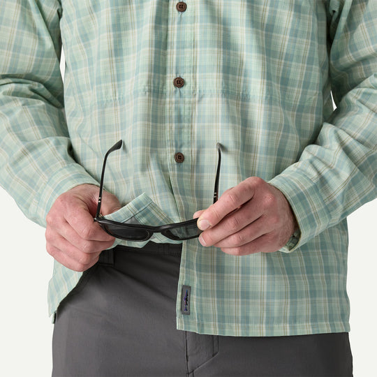 Patagonia Men's Long-Sleeved Island Hopper Shirt, Tdlense
