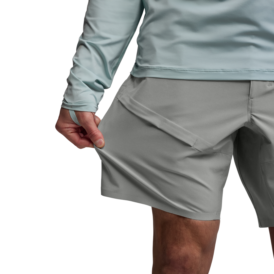 Sitka Riptide Short 8", Granite, view 4