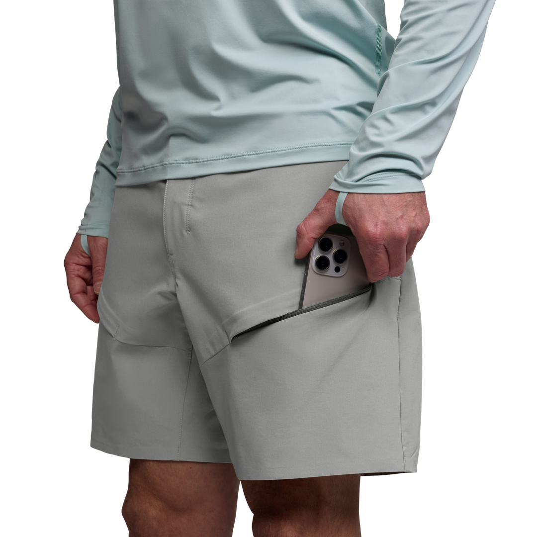 Sitka Riptide Short 8", Granite, view 5