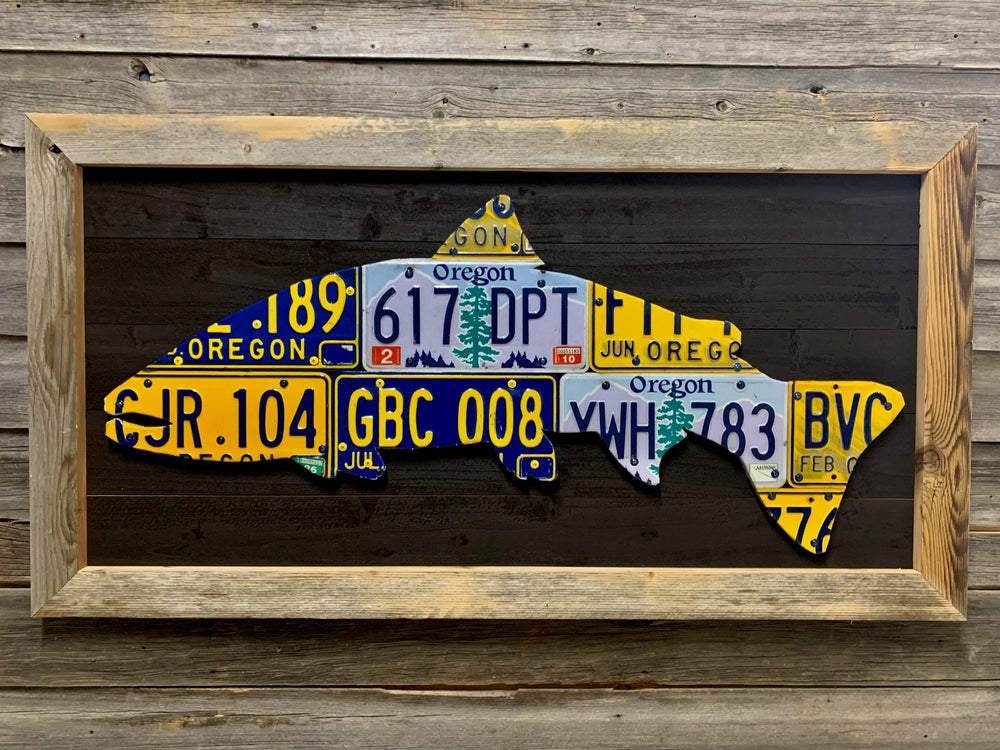 Cody's Fish Oregon Steelhead License Plate Art, view 2