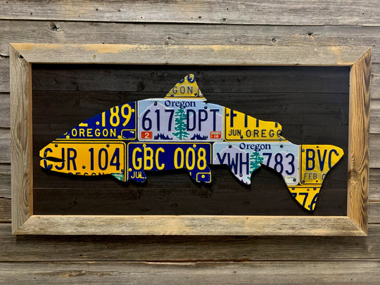 Cody's Fish Oregon Steelhead License Plate Art, view 2