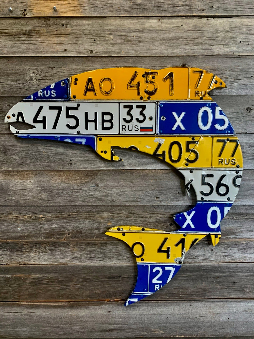 Cody's Fish Russian Atlantic Salmon License Plate Art