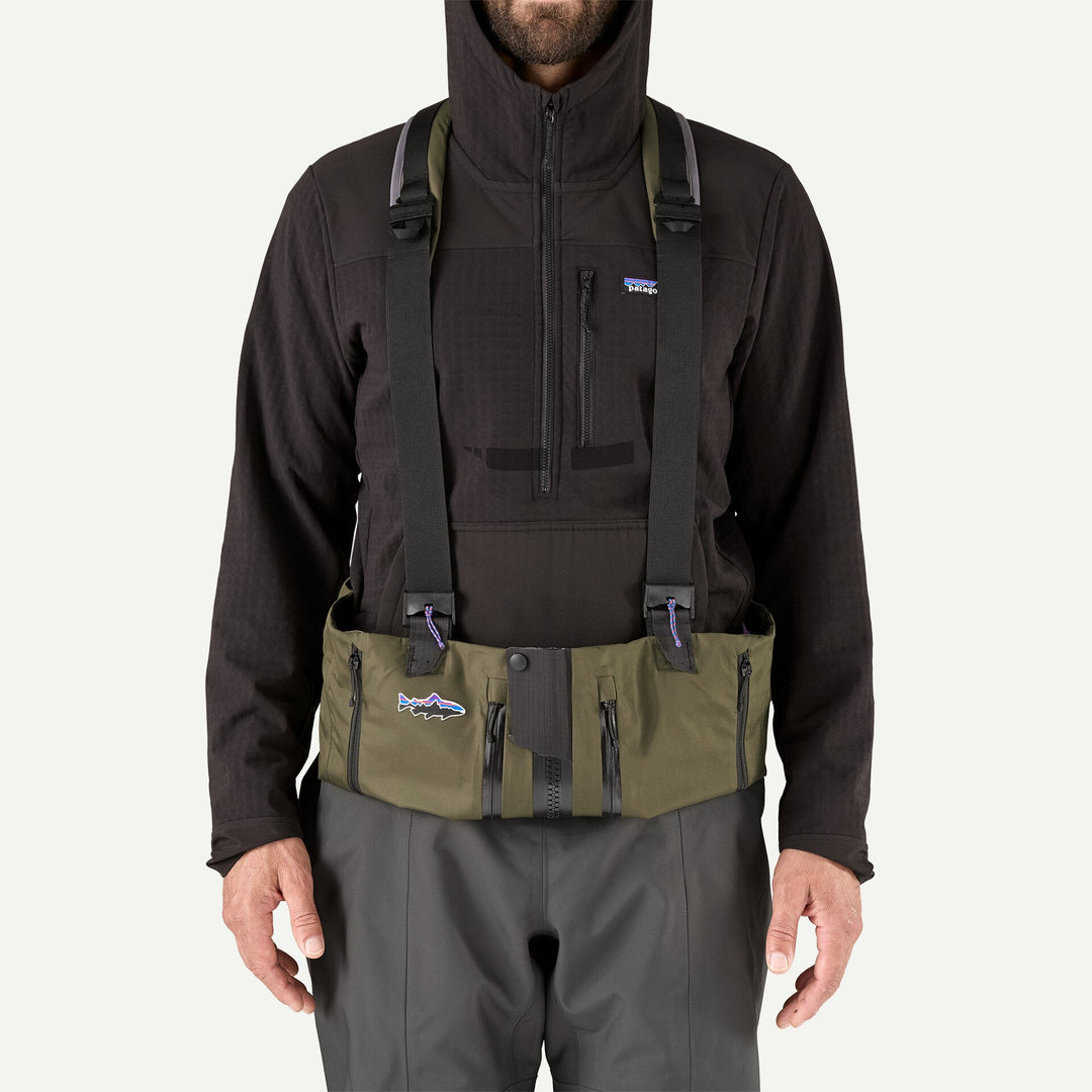 Patagonia Men's Swiftcurrent Expedition Zip Front Waders, Bsng, view 3