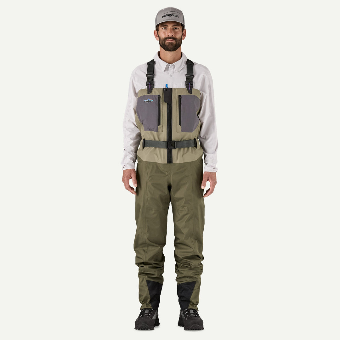 Patagonia Men's Swiftcurrent Traverse Zip Front Waders, Rvgn