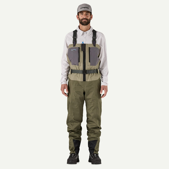 Patagonia Men's Swiftcurrent Traverse Zip Front Waders, Rvgn