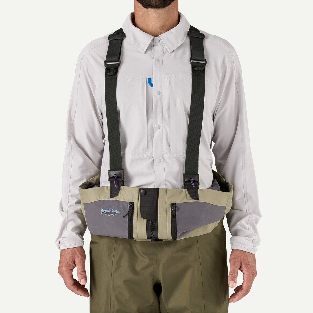 Patagonia Men's Swiftcurrent Traverse Zip Front Waders, Rvgn, view 4