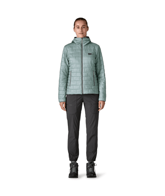 Patagonia Women's Nano Puff Fitz Roy Trout Hoody, view 4