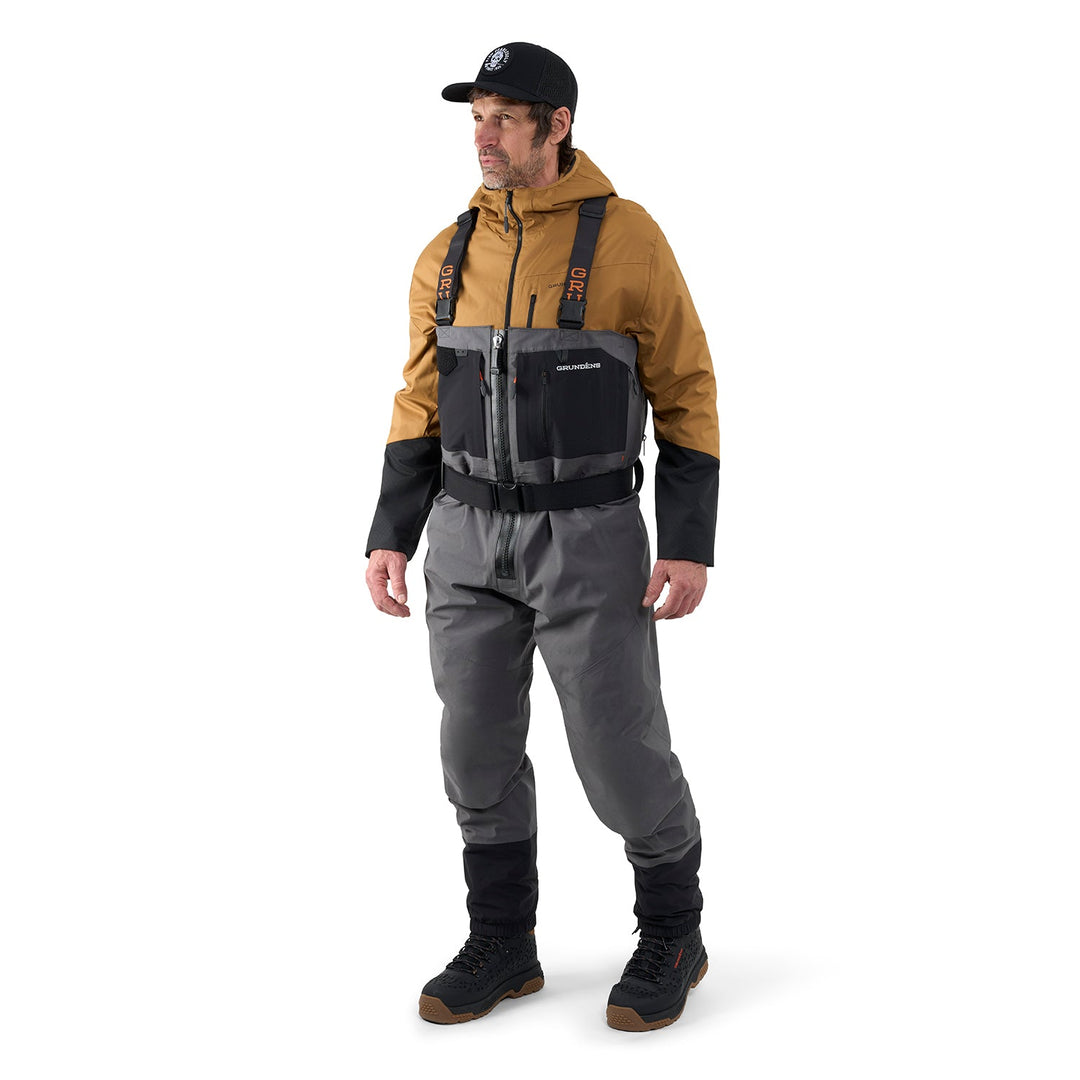 Grundens Men's Vector Zip Stockingfoot Wader, view 7