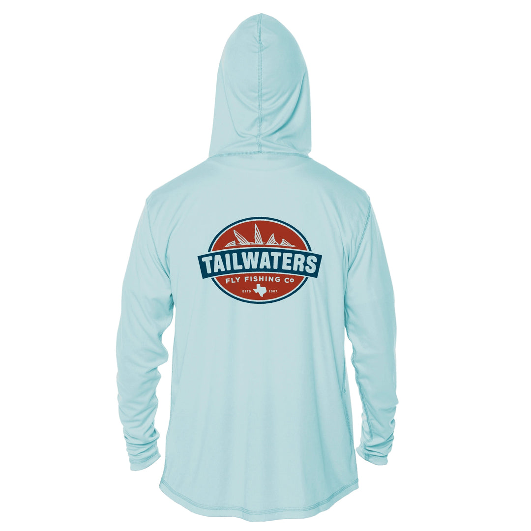 Tailwaters Fly Fishing Kids Classic Logo Sunshirt, back view