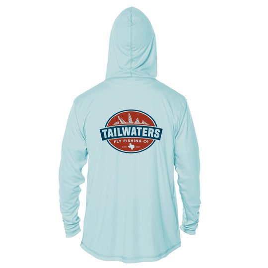 Tailwaters Fly Fishing Kids Classic Logo Sunshirt, back view