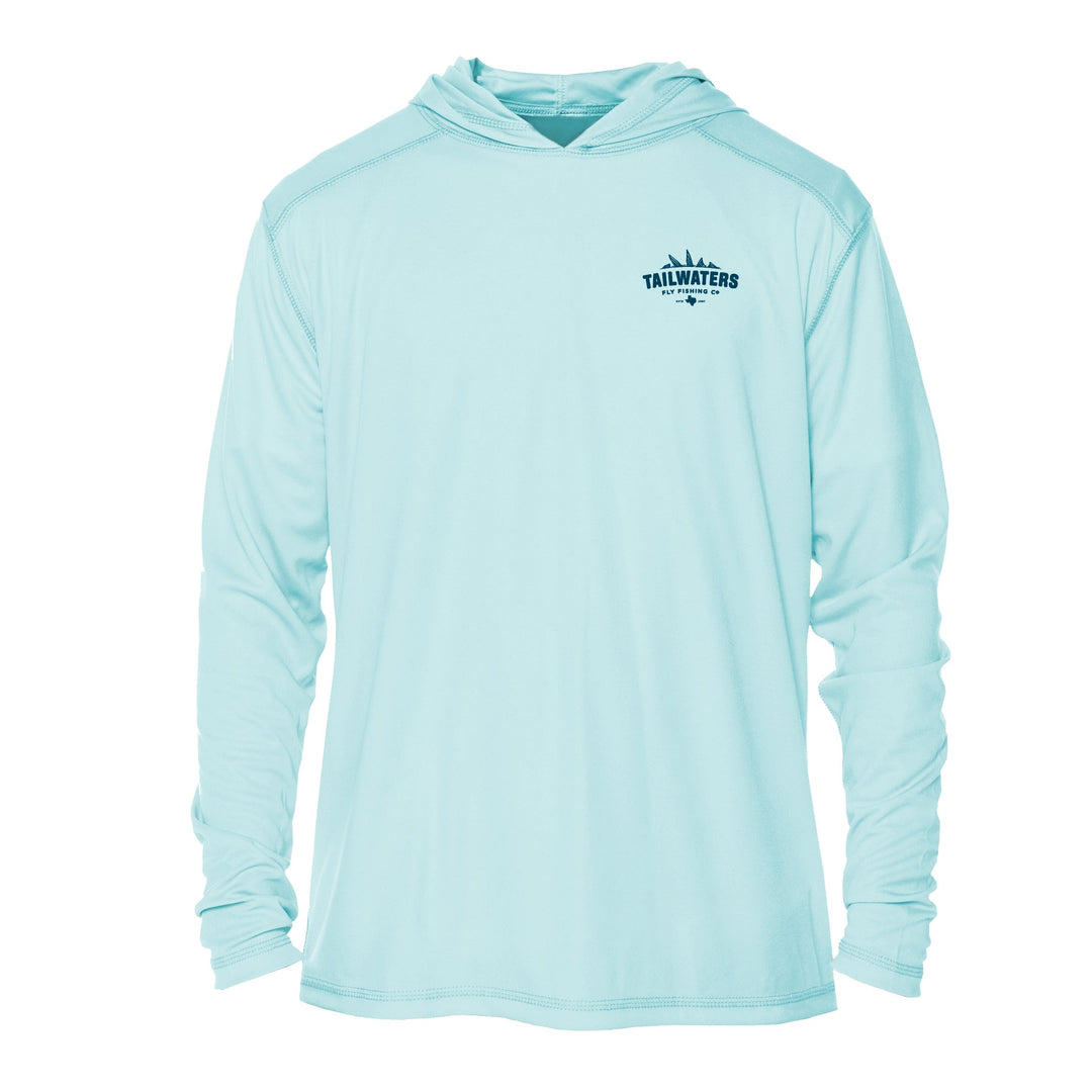 Tailwaters Fly Fishing Kids Classic Logo Sunshirt, front view