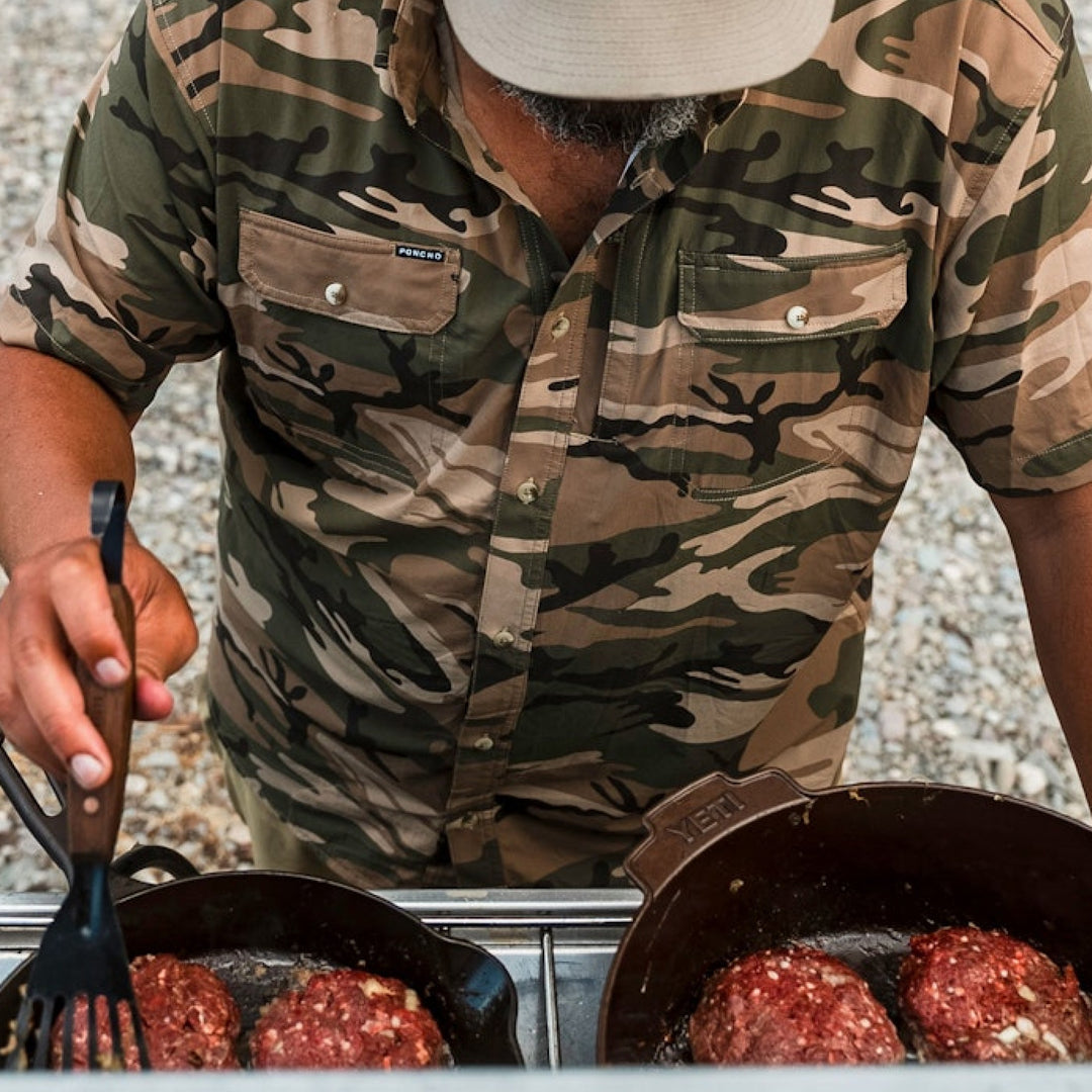Poncho The Asado Short Sleeve Shirt, worn