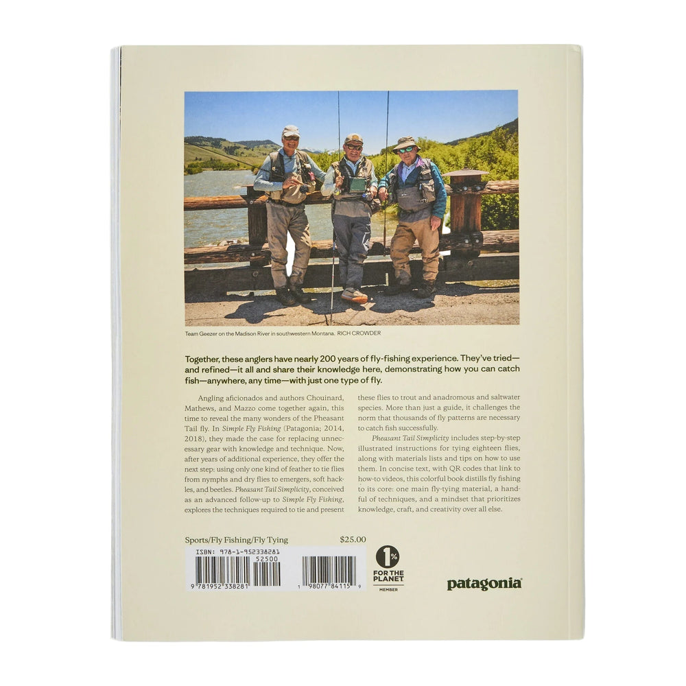 Patagonia Pheasant Tail Simplicity by Yvon Chouinard, back view