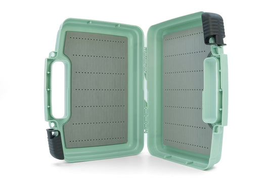 Umpqua Boat Box, Sage, shown open