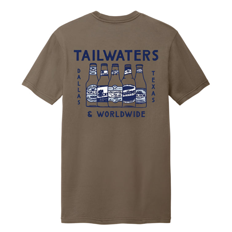 Tailwaters Fly Fishing Tailwaters Beer of Fly Fishing T-Shirt, Mushroom, back view