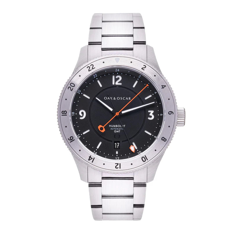Oak & Oscar The Humboldt GMT - Black Dial