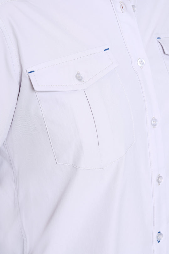 Soča The Button Down, Cloud/Blue, front view, view 2