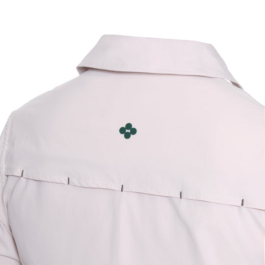 Soča The Button Down, Sand/Green, back view