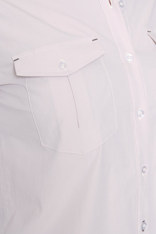 Soča The Button Down, Sand/Green, front view, view 2