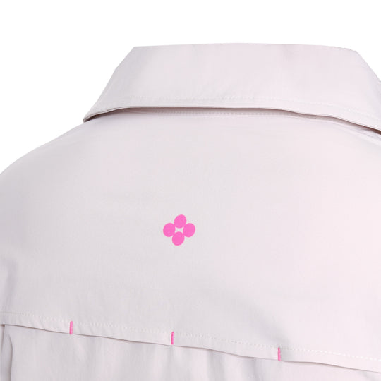 Soča The Button Down, Sand/Pink, back view