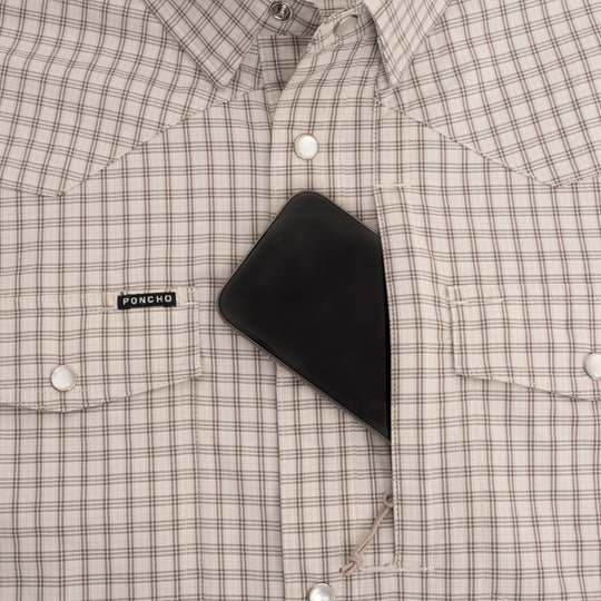 Poncho The Guthrie Long Sleeve Shirt, Childress, detail, view 3