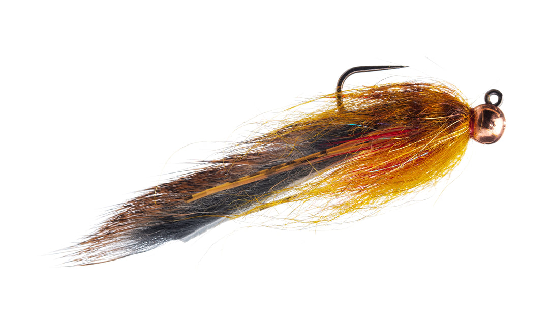 Tailwaters Flies Cousin It Sculpin Jig, Ginger