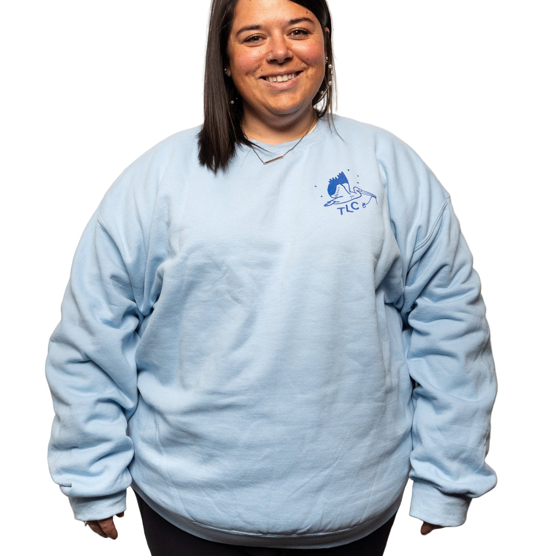 Tailwaters Fly Fishing Tailwaters Ladies Club Fence Crewneck Sweatshirt, view 3