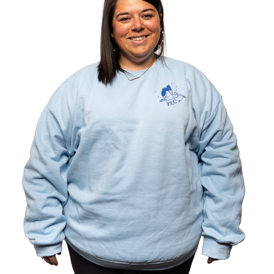Tailwaters Fly Fishing Tailwaters Ladies Club Fence Crewneck Sweatshirt, view 3