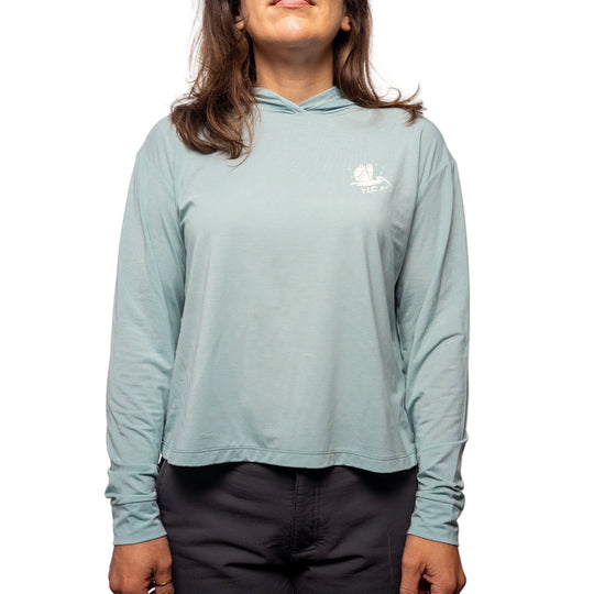 Free Fly Tailwaters Ladies Club Elevate Lightweight Hoodie, view 3