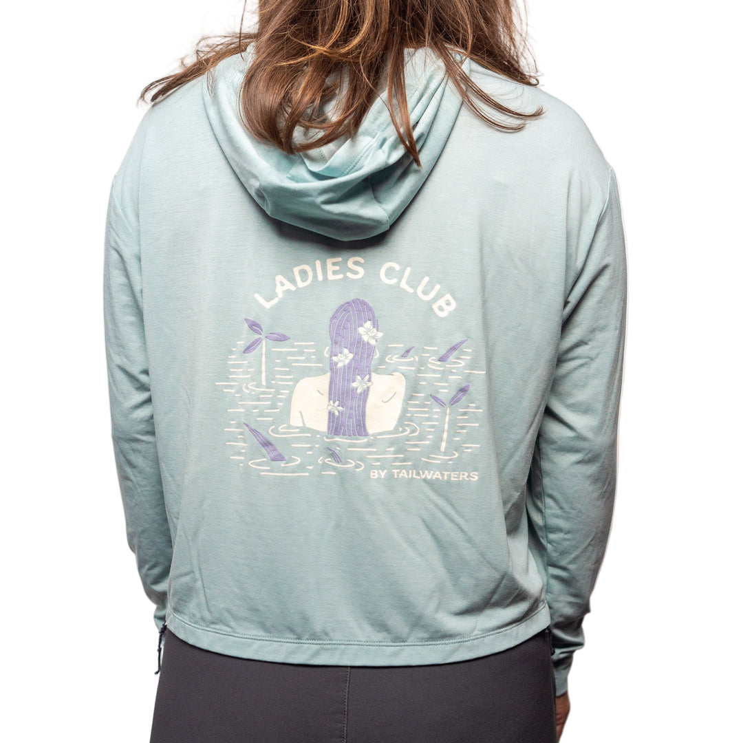 Free Fly Tailwaters Ladies Club Elevate Lightweight Hoodie, view 4