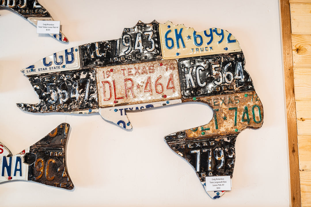 Cody Richardson Texas Largemouth Bass License Plate Art