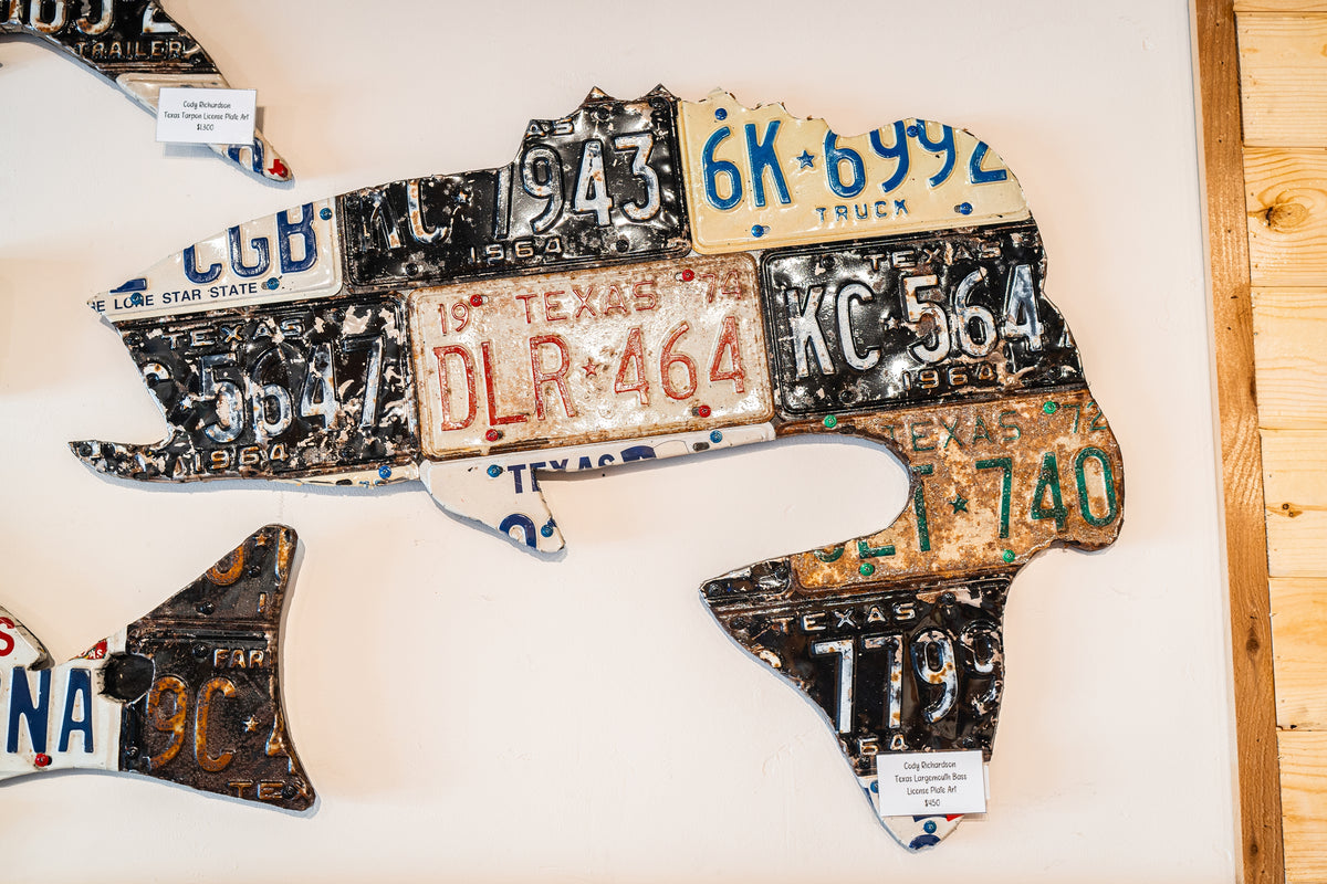 Cody Richardson Texas Largemouth Bass License Plate Art