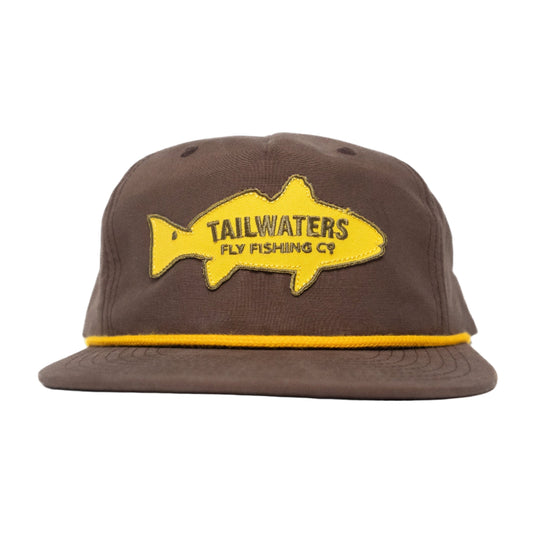 Tailwaters Fly Fishing Redfish Fish Patch Hat, view 2