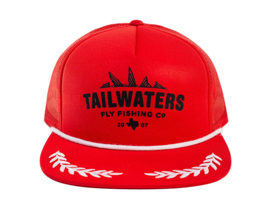 Tailwaters Fly Fishing Tails Logo Screen Printed Hat, view 2