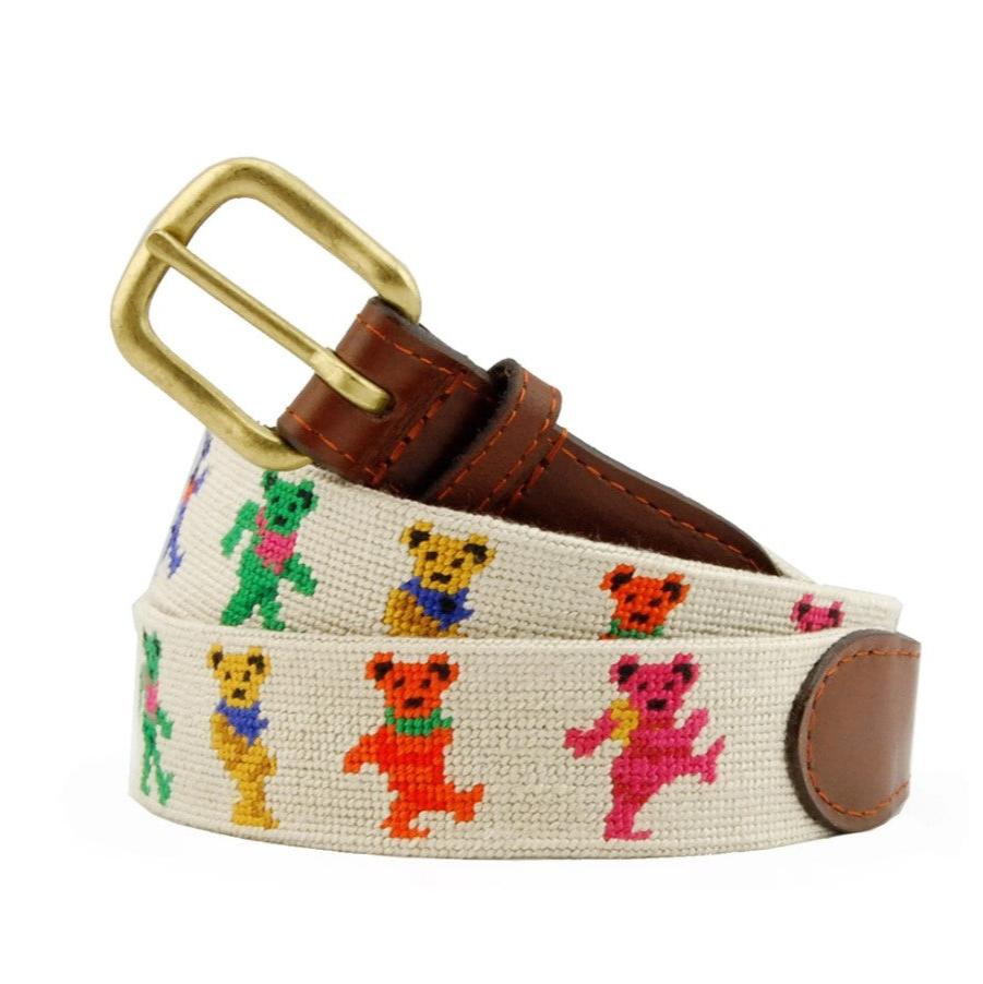 Smathers & Branson Dancing Bears Belt, Oatmeal