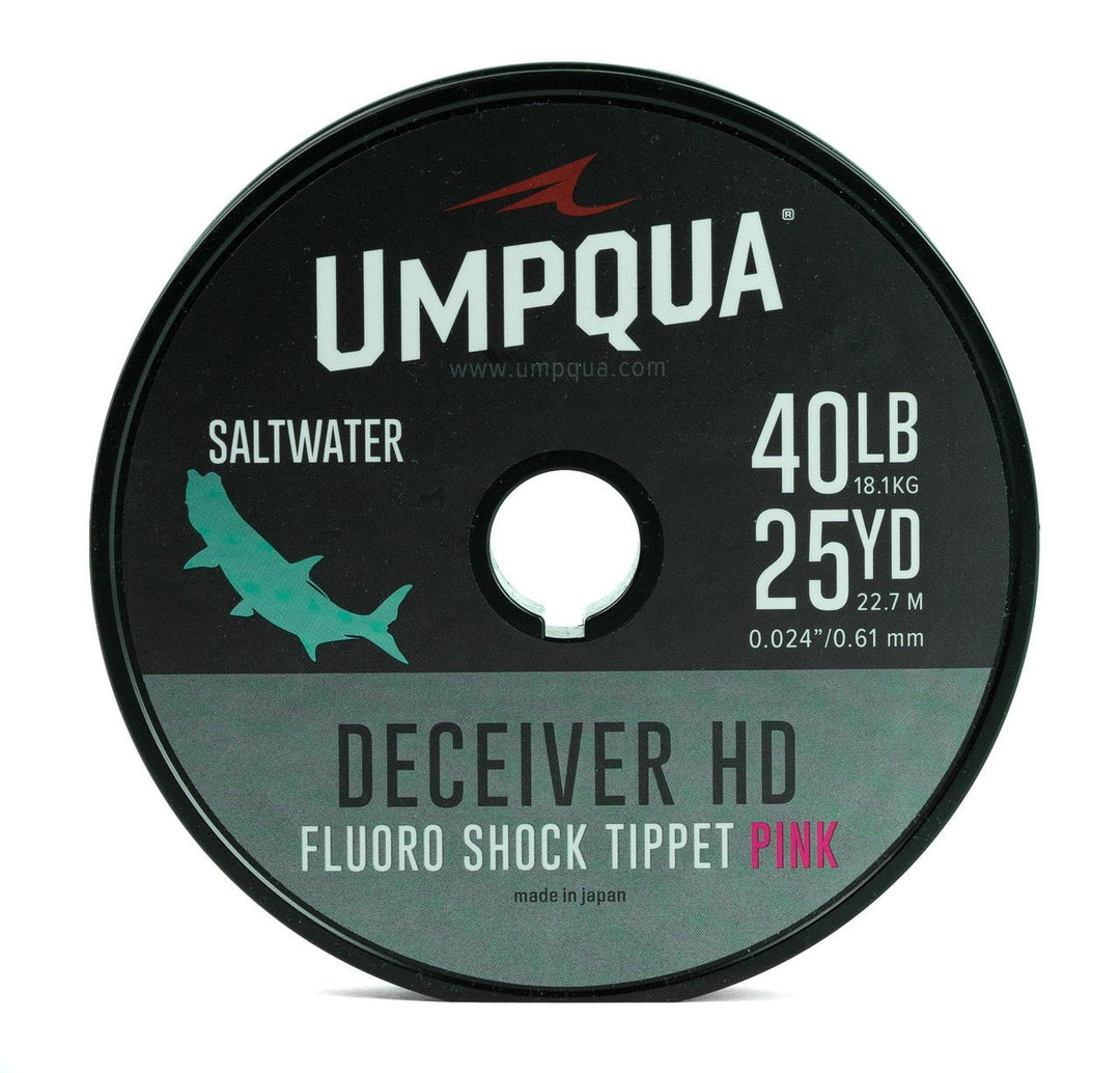 Umpqua Deceiver HD Saltwater Fluorocarbon Shock Tippet, Pink