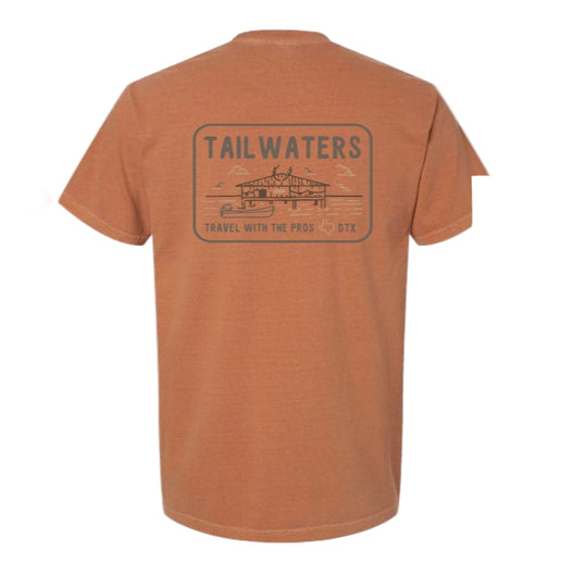 Tailwaters Fly Fishing Dock Life T-Shirt, back view