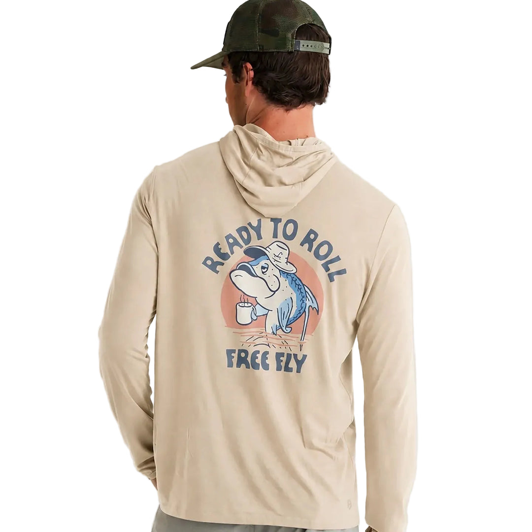 Free Fly Men's Bamboo Lightweight Graphic Hoodie