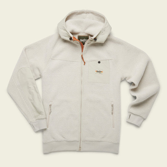 Howler Brothers Chisos Fleece Parka, Hot Oatmeal, front view