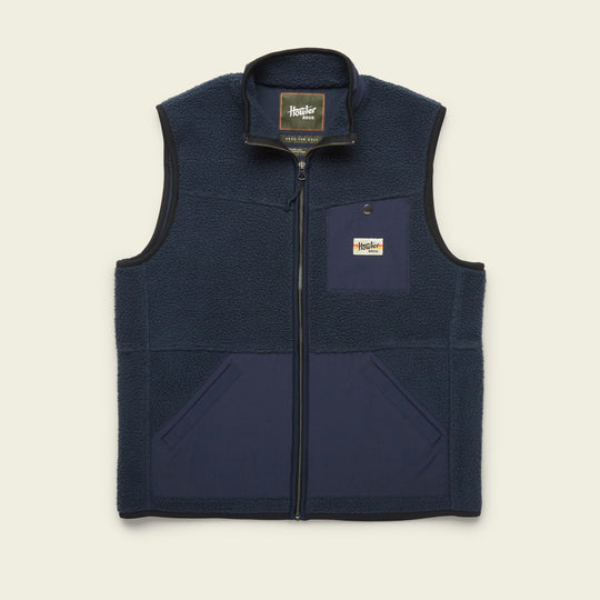 Howler Brothers Chisos Fleece Vest, Nightsky, front view