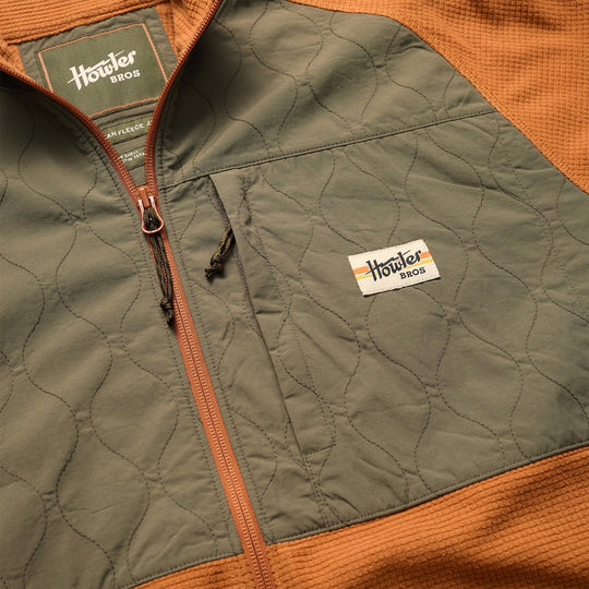 Howler Brothers Talisman Fleece Jacket, Adobe, detail