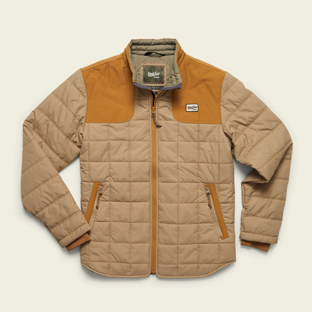 Howler Brothers Merlin Jacket, Khaki Camel, front view
