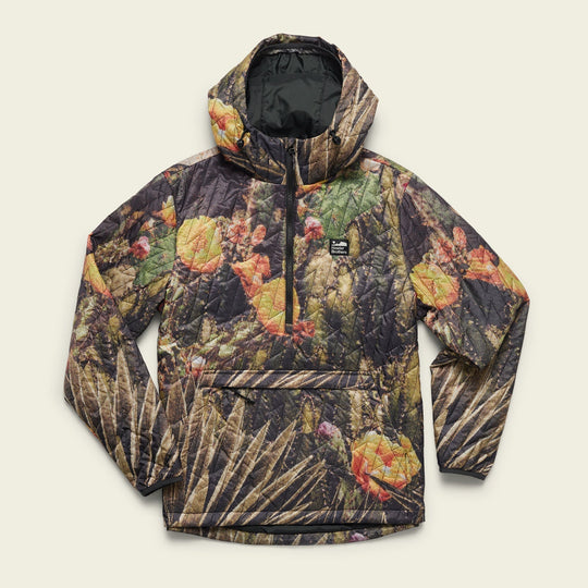 Howler Brothers Voltage Quilted Pullover, Cactus Mob, front view