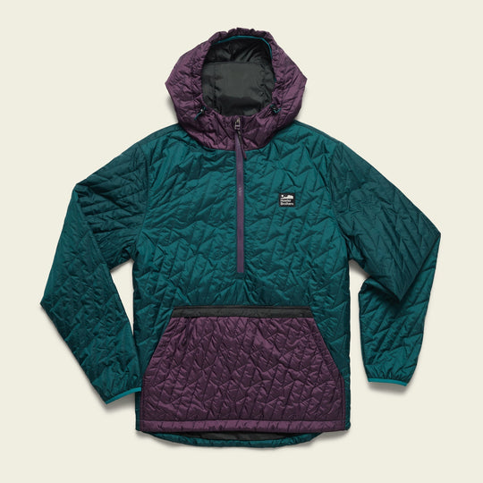 Howler Brothers Voltage Quilted Pullover, Violet Night, front view