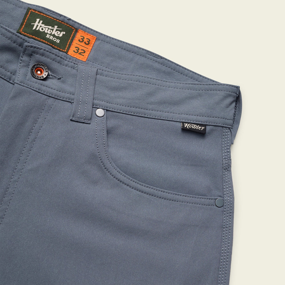 Howler Brothers Frontside Tech Pants, Petrol, detail