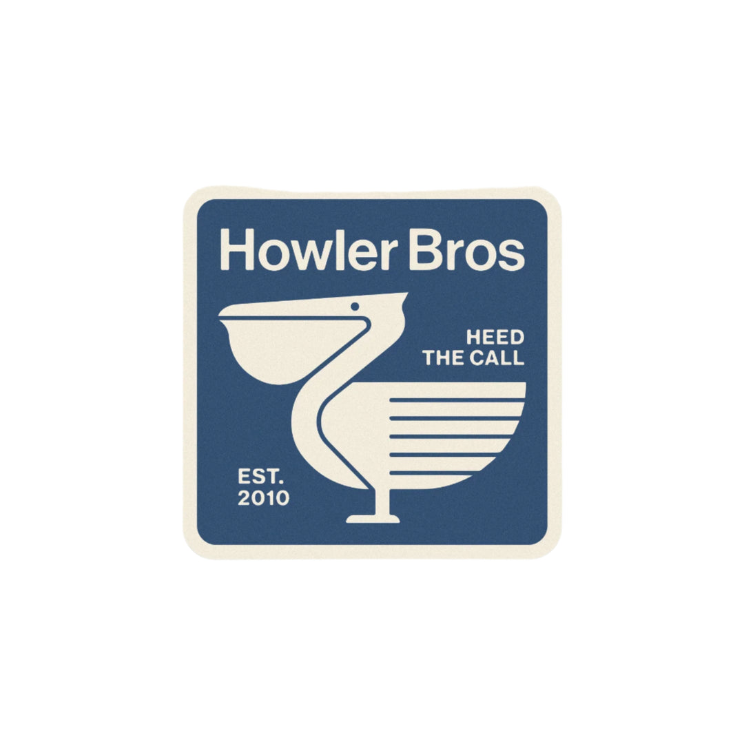 Howler Brothers Pelican Postage Sticker, front view