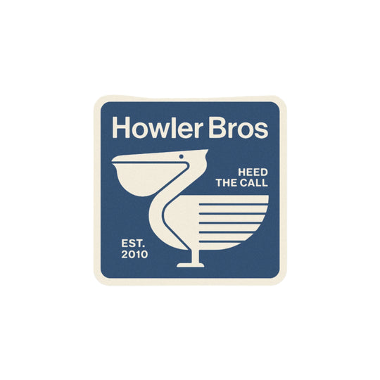Howler Brothers Pelican Postage Sticker, front view