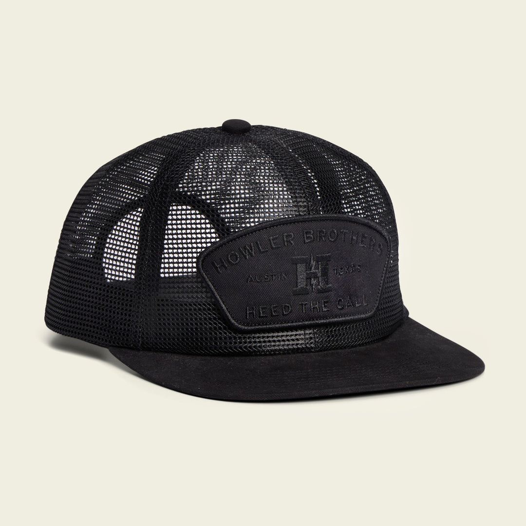 Howler Brothers Unstructured Snapback: Feedstore : Redfish : Off White, Feedstore Snapback Blacked Out, front view