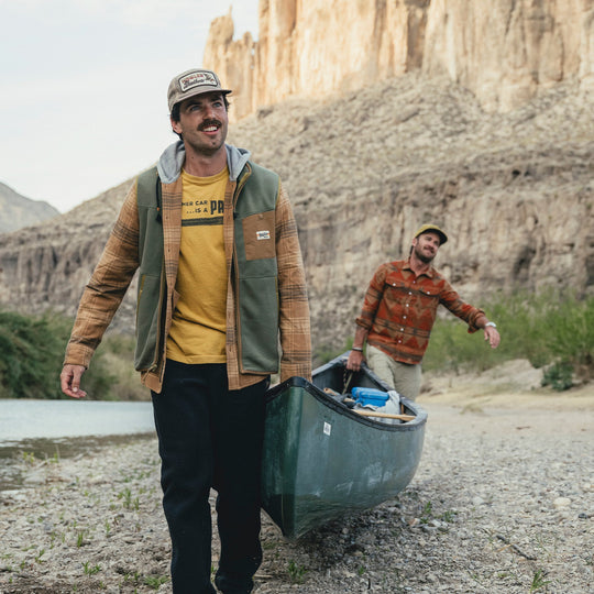 Howler Brothers Unstructured Snapback: Feedstore : Osprey Prey : Khaki / Brown, White, worn