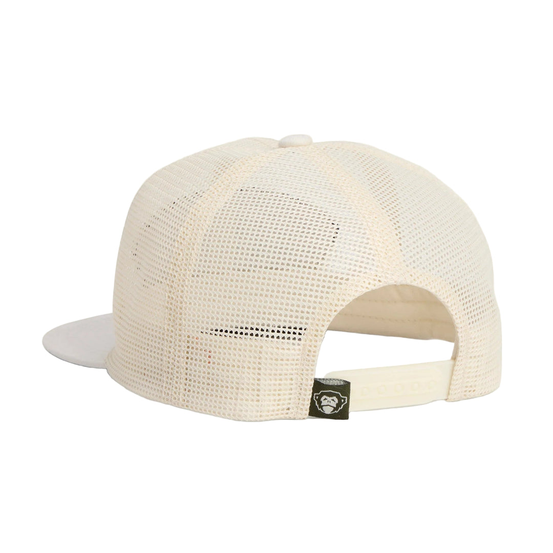 Howler Brothers Unstructured Snapback: Feedstore : Redfish : Off White, Tan, back view